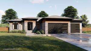 1 Story Modern Prairie Style Plan Pacific Woods