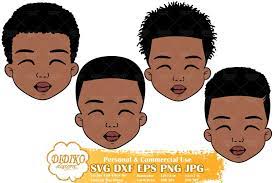 Download Black Boy Bundle Cute Afro Boy Svg African American Boy 567142 Cut Files Design Bundles
