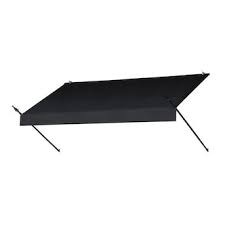 Awnings In A Box Designer 97 In Wide X 36 5 In Projection Ebony Black Solid Open Slope Window Door Manual Retraction Awning Lowes Com Window Awning Custom Awnings Window Design