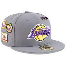 Men S Los Angeles Lakers New Era Gray Draft 59fifty Fitted Hat Nba Hats Hats For Men Fitted Hats
