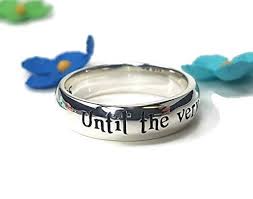 So many wise, hilarious and inspirational quotes were written in the harry potter books and spoken on film. Amazon Com Harry Potter Wedding Harry Potter Engagement Band Until The Very End Sterling Silver Ring Handmade