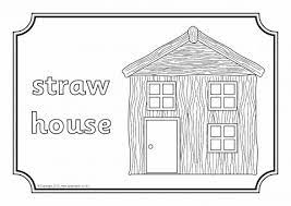 Home coloring pages cartoons 3 little pigs. Three Little Pigs Colouring Sheets Sb7105 Sparklebox