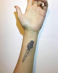 Carrot On A Pal Small Coverup 7rl Slo Pokes Sticknpokes Tattoos And Tattoo Free Tattoo