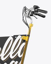 Download Cargo Bike Mockup Left Side View In Vehicle Mockups On Yellow Images Object Mockups