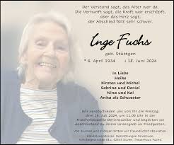 Traueranzeigen von Inge Fuchs