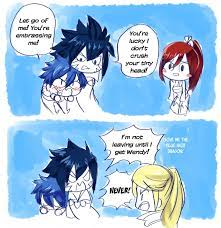 Featuring The Joke That All Blue Hair Characters Are Acnologia S Kids Based Off The Fact That Erza Is Irene S Daughter Based On Hair Col Fairy Tail Fairy Anime