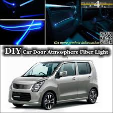 Lav til høy sorter etter pris: Interior Ambient Light Tuning Atmosphere Fiber Optic Band Lights For Suzuki Karimun Wagon R Solio Door Panel Illumination Light Up Dog Lead Light Sealight Edge Lighting Aliexpress