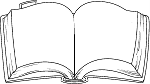 Mural Dia Del Libro Book Clip Art Coloring Pages Black And White Books