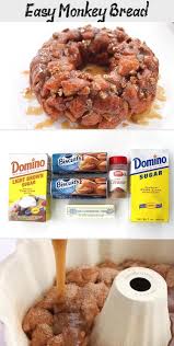 Brown sugar, granulated sugar, salted butter, cinnamon, biscuits. This Super Easy Monkey Bread Will Be Perfect For A Quick Breakfast Or Even Dessert You Can Fee Easy Monkey Bread Monkey Bread Recipe Easy Mini Dessert Recipes