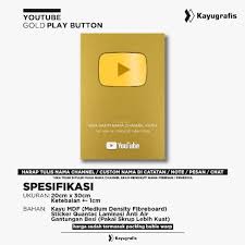 Check out our youtube play button selection for the very best in unique or custom, handmade pieces from our signs shops. Youtube Gold Play Button Walldecor Free Wall Decoration Stickers Shopee Philippines