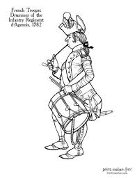 Great mouse practice for toddlers, preschool kids, and elementary students. Revolutionary War Solder Coloring Pages 11 Historic Uniforms Coloring Guides Print Color Fun