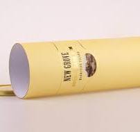 Customised Movable Lid Yellow Wine Bottle Gift Tube ...