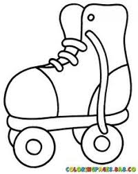 Roller Skate Coloring Page Roller Skating Roller Derby Art Roller Skating Party