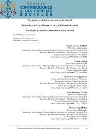 PDF) Tecnologia e a influência na educação infantil