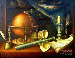 Attributes Science Painting By Vsevolod Poliohin Artwork Painting Still Life