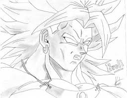 Broly super saiyajin dragonball para colorear pintar e. Broly Dragon Ball Z Dibujos Dragones Dibujo De Goku