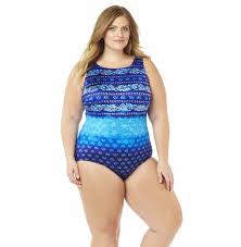 Details About Longitude Plus Size 18w Free Spirit High Neck Swimsuit Nwt