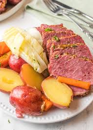This meal only takes (4) ingredients! Instant Pot Corned Beef And Cabbage A Cedar Spoon