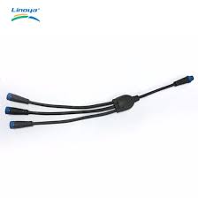 China Linoya Street Led Light Wire Splitter Wire Connector China Y Type Waterproof Led Lighting Cable