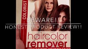 L'oreal effasol color remover removes the tint; Loreal Hair Color Remover Honest Review Youtube