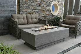 Enjoy outdoor dining and drinks by the warmth of the fire with a garden table with fire pit from homebase. Kingsale Fire Table