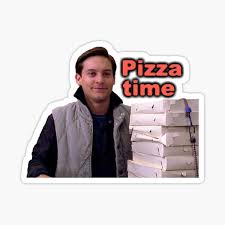 After listening to 'pizza time' 100 times, one is able to make someone sing pizza time by simply saying 'spider man'. and on the eighth day, god stepped from the heavens, blessing all those who listened. Sticker Pizza Time Redbubble