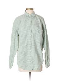 Details About Eddie Bauer Women Green Long Sleeve Button Down Shirt Sm Petite