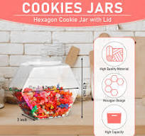 Amazon.com: EBOOT 4 Pieces Plastic Candy Cookie Jars for ...
