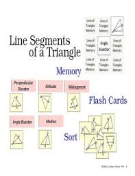 Line Segments Of A Triangle Math Games Flash Cards Teaching Geometry Flashcards Math Geometry