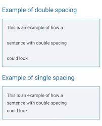 These set the overall spacing for the document. What Does Double Spacing Mean Quora