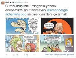 Charlie Hebdo Saldirisi Vesile Oldu Erdogan A Hakaret Le Suclanan Leman Hedef Gosterildi Diken