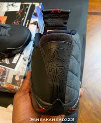 They feature a leather upper plus, the aj xiv was also designed with 7 jumpman logos on each shoe to equal 14. Air Jordan 14 Ferrari Black Anthracite Varsity Red Bq3685 001 Release Date Sbd