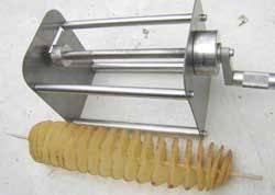 We also offer tornado potato cutters in manual or electric styles, so you can choose the machine that best suits your application. Tornado Potato Cutters