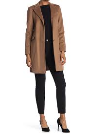 Nwt calvin klein classic wool cashmere blend reefer coat in camel 16 $199. Lauren Ralph Lauren Reefer Felted Wool Blend Coat Nordstrom Rack Ralph Lauren Womens Clothing Coat Outfit Casual Coats For Women