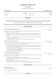 19 Free Web Designer Resume Examples Guide Pdf 2020