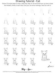 Start the drawing of the sitting cat by first sketching out the major shapes of the its's body. How To Draw A Cat Easy Drawing Tutorial Skip To My Lou