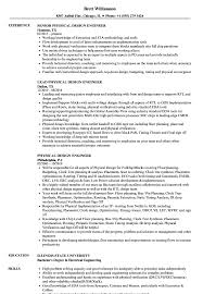 physical design engineer resume samples