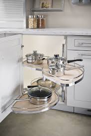 These Space Saving Cabinets Are Great And Offer A Sleek Look Remodelworks Com Corner Kitchen Cabinet Kitchen Cabinet Accessories Kitchen Corner