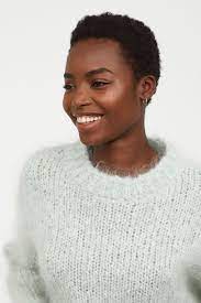 Knit Mohair Blend Sweater Light Turquoise Ladies H M Us Black Women Hair Loss Natural Hair Styles Thick Hair Styles