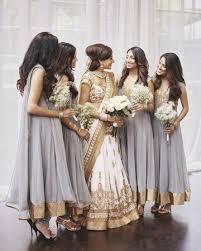 Long Beautiful Hair Was Made To Be Let Down And If Your Bridesmaids Happen To Have Hair Jus Indian Bridesmaid Dresses Indian Bridesmaids Indian Wedding Dress