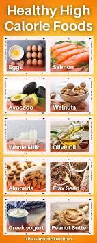 Look for any of these healthy, convenience items. 11 Healthy High Calorie Foods The Geriatric Dietitian