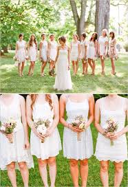 Mismatched White Bridesmaids Dresses White Bridesmaid White Bridesmaid Dresses Mismatched Bridesmaids