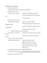 Di penjaralah mami maria sedar dia memang tidak tahu hendak mengeja dalam bahasa jawi mahupun rumi. Peribahasa Sama Maksud