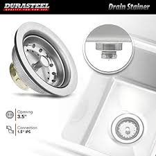 3 compartment sinks and other industrial kitchen sinks for your restaurant or bar. Stainless Steel Kitchen Sink With Faucet Durasteel 3 Compartment Commercial Sink W Double Drainboards Triple 10