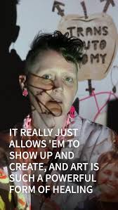 Tracey Carswell (they/them) from Queer Metalsmiths speaks