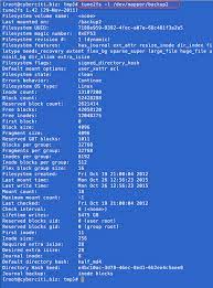 How To See Characteristics Of File Systems On Linux Or Unix Nixcraft