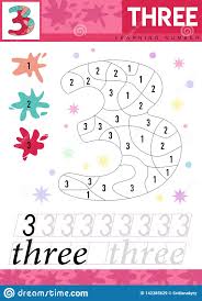 Il faut avoir au dessus du tableau ou dans la classe une file numérique fixée au mur. Apprenez Les Numeros 3 Trois Les Enfants Apprennent A Compter La Fiche De Travail Jeu Educatif D Enfants Pour Des Nombres Illustr Illustration Stock Illustration Du Enfants Cartoon 142385629