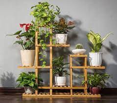 The structure of a garden is not defined only by its annuals, perennials, shrubs and trees, the architecture and the various built elements designed in or around a garden often provide the. Bamboo Indoor Outdoor Garden Planter Flower Pots Stand Shelves Natual Multi Use Indoor Flower Pots Flower Shelf Flower Rack