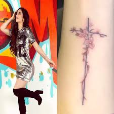 A bunch of flowers tattoo source: Awesome Forearm Cross Tattoo Design Ideas Body Tattoo Art