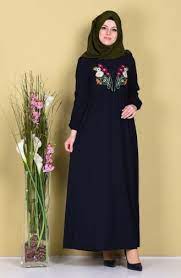 Sefamerve Nakisli Elbise 4078 10 Lacivert Cicekli Elbiseler Elbise Elbise Modelleri